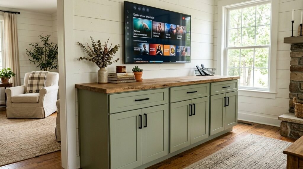 Custom floor to ceiling built in cabinets providing modern home storage solutions.