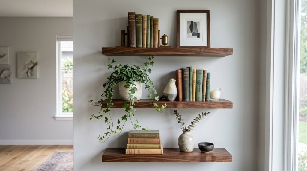 Image related to Dark walnut shelves 202603261346