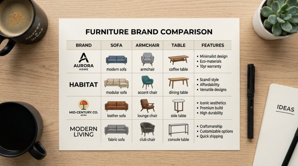 A detailed data comparison table used for professional project planning and analysis in 2026.