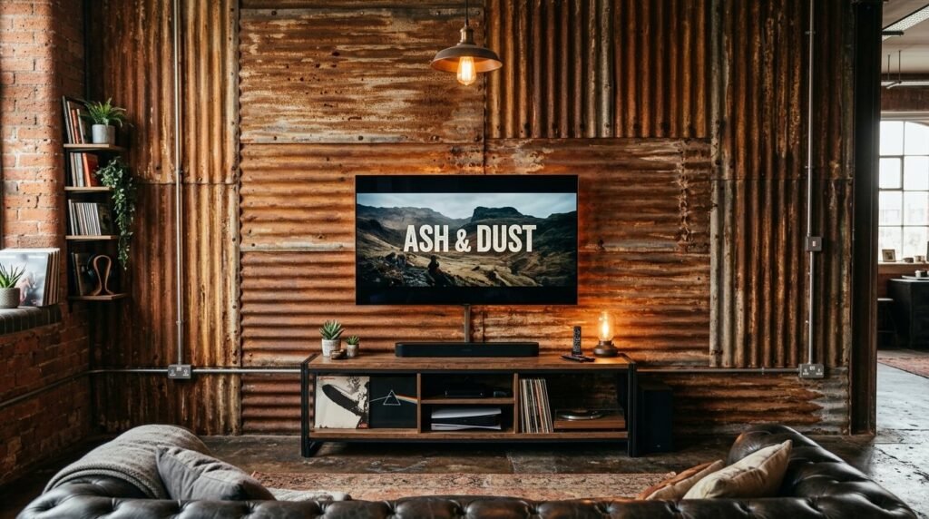 A detailed close-up of a weathered industrial concrete wall with natural texture and grey tones.