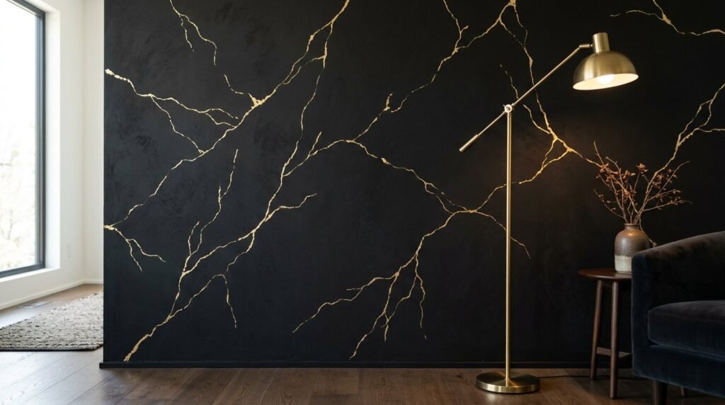 A clean black wall surface featuring the numeric text 202603311430 in a modern font style.