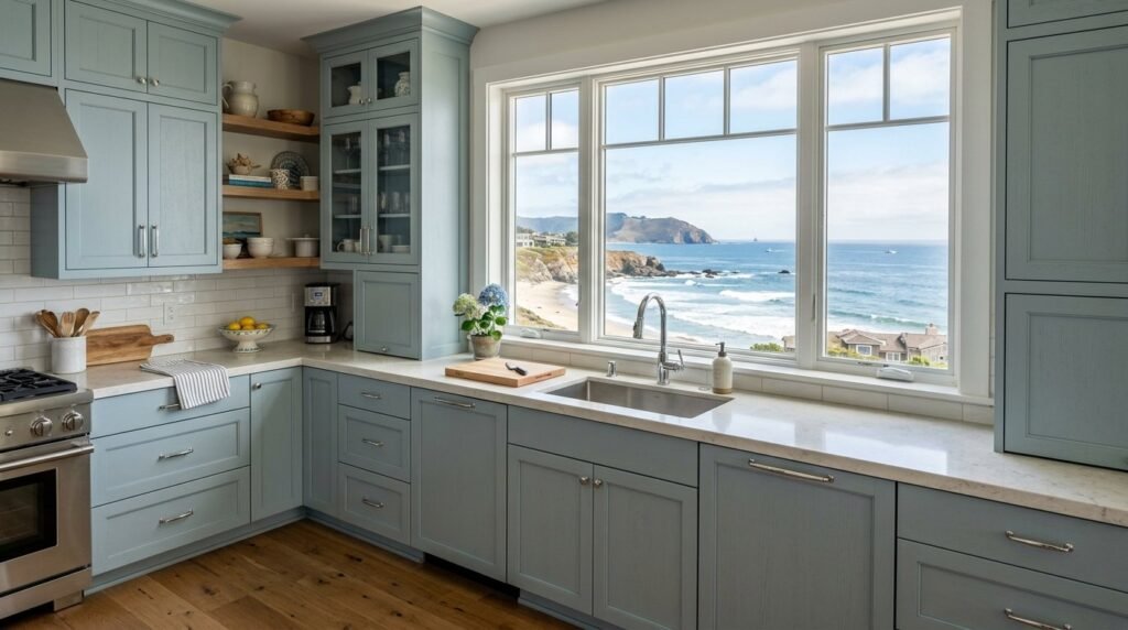 Image related to Blue grey kitchen 202604011724