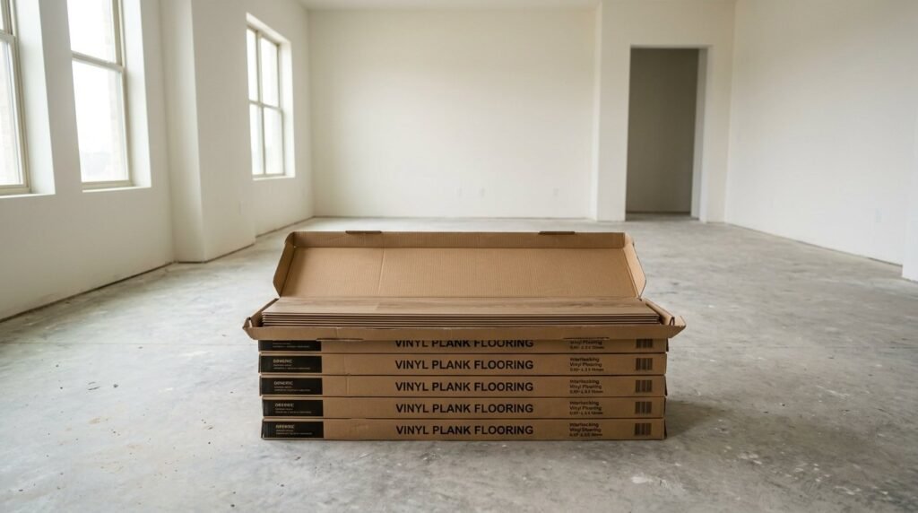 Five stacked vinyl record albums displayed in a clean studio setting.