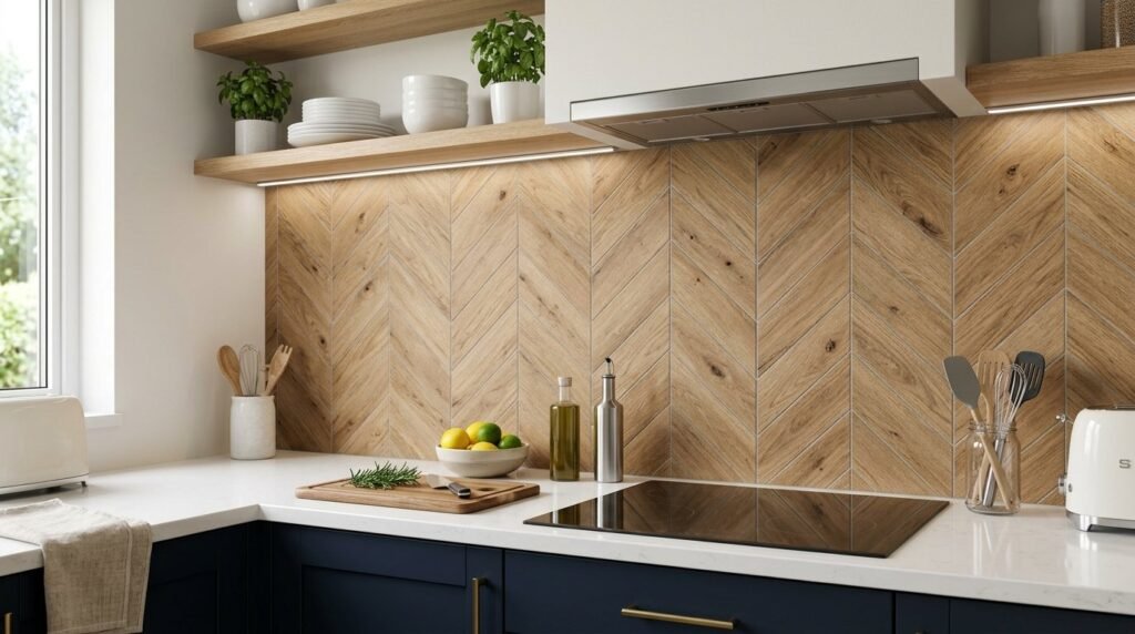 Close up view of professionally installed modern porcelain floor tiles with clean grout lines.