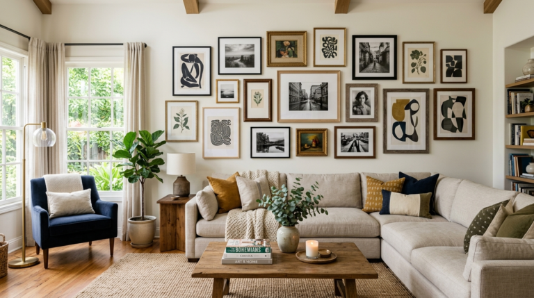24 Gallery Wall Living Room Hacks for Art Lovers