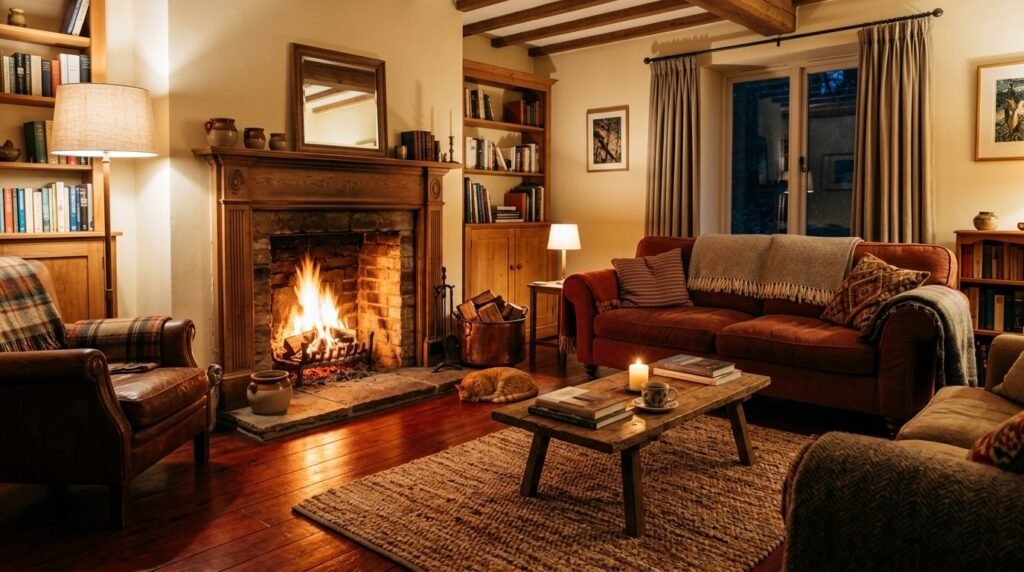 A beautifully staged modern living room with contemporary furniture and natural lighting.