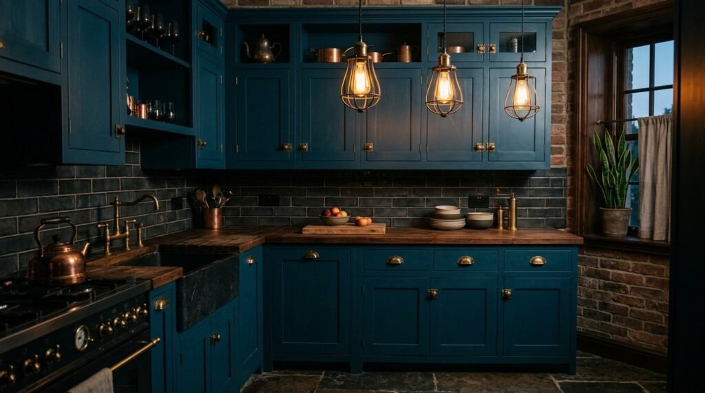 Image related to Peacock blue cabinets 202604011725