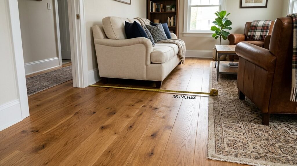 A serene walking path winding through a grassy park at sunset.
