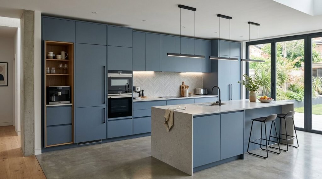 Image related to Slate blue cabinets 202604011725