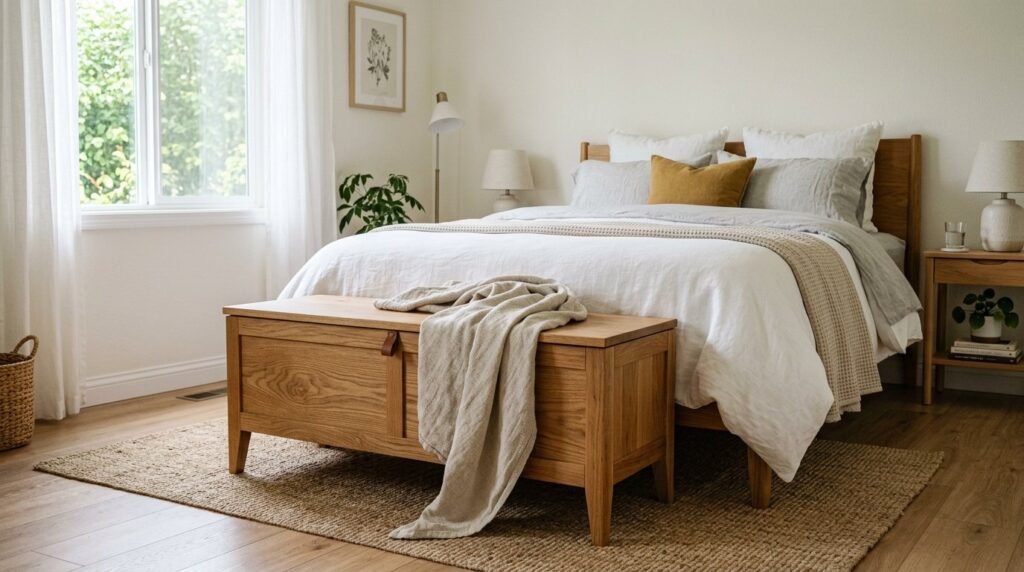 Image related to Wooden ottoman at 202604051903