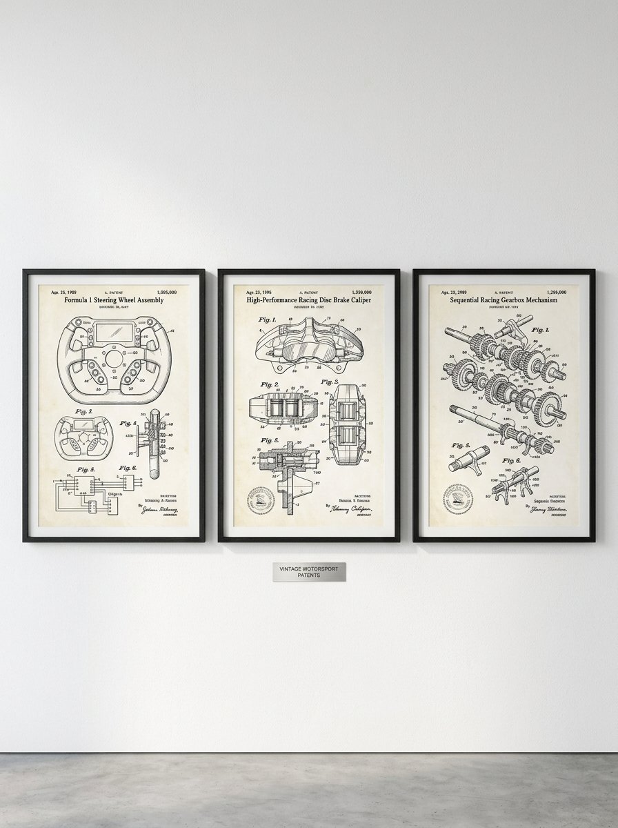 Framed Racing Gear Patents Gallery
