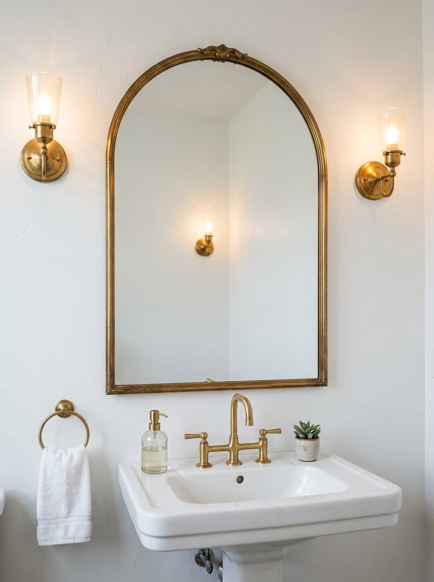 Vintage Brass Wall Mirrors